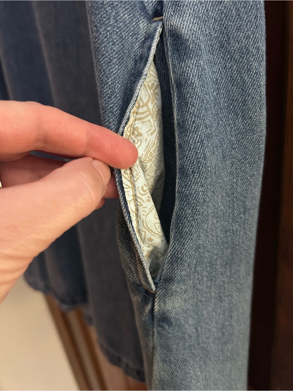 Scotch & Soda Blue Denim Dress L - Picture 5 of 5